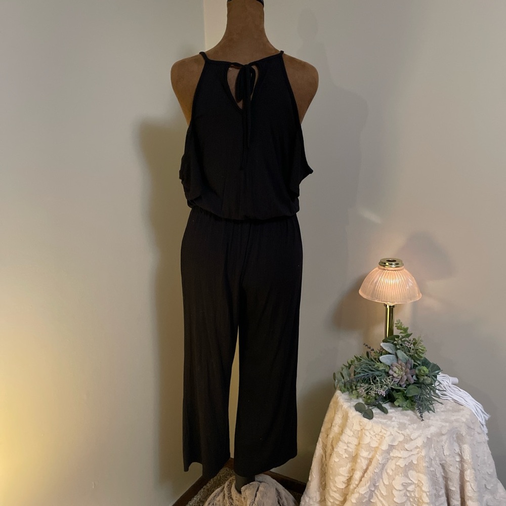 Casual Black Jumpsuit